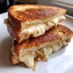 Air Fryer Quick French Onion Grilled Cheese Sandwich