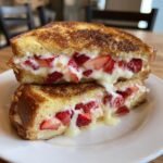 Air Fryer Quick Strawberry Cheesecake Stuffed French Toast
