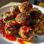 Air Fryer Quick Turkey Meatballs - Italian
