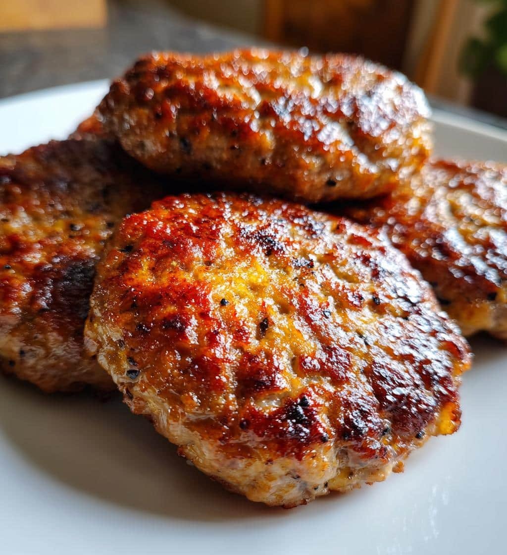 Crispy Air Fryer Sausage Patties Ready in 15 Minutes 4 Air Fryer Sausage Patties Breakfast - detail 1