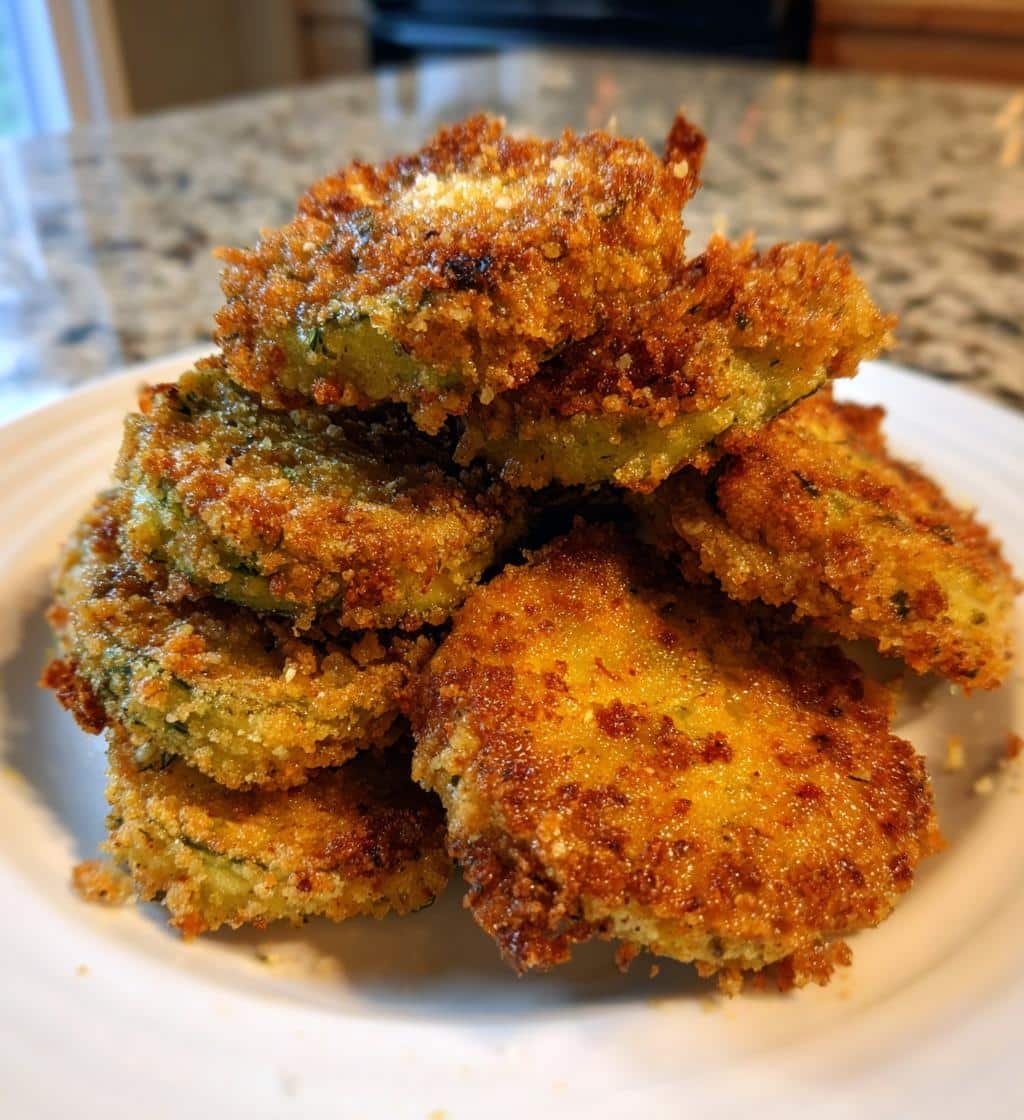 Air Fryer Spicy Dill Pickle Chips