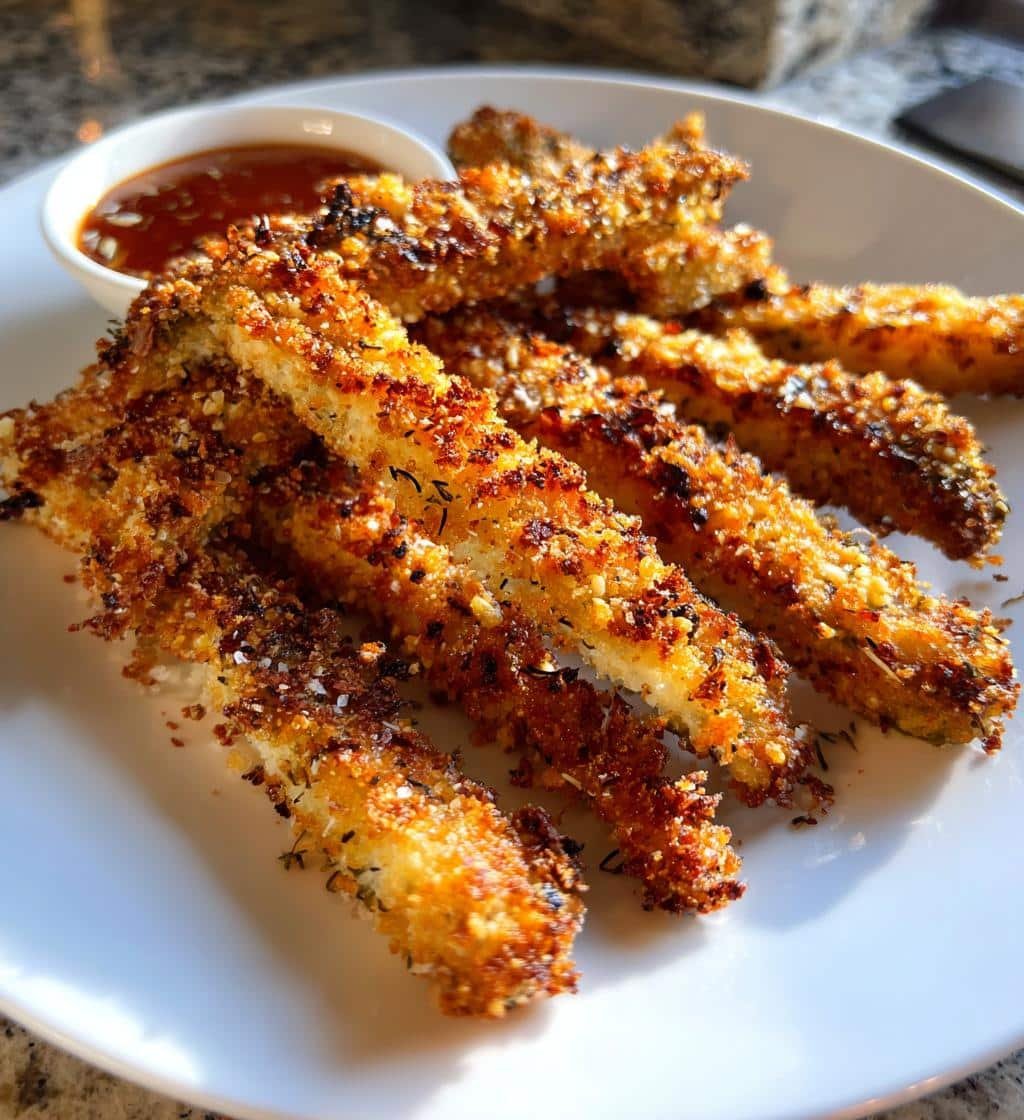 Air Fryer Spicy Dill Pickle Stick Fries