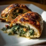 Air Fryer Spinach Stuffed Chicken Breasts