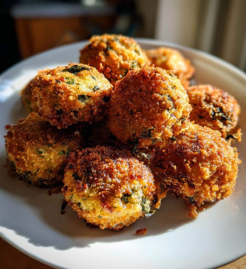 Air Fryer Spinach artichoke zucchini bites (air fryer)