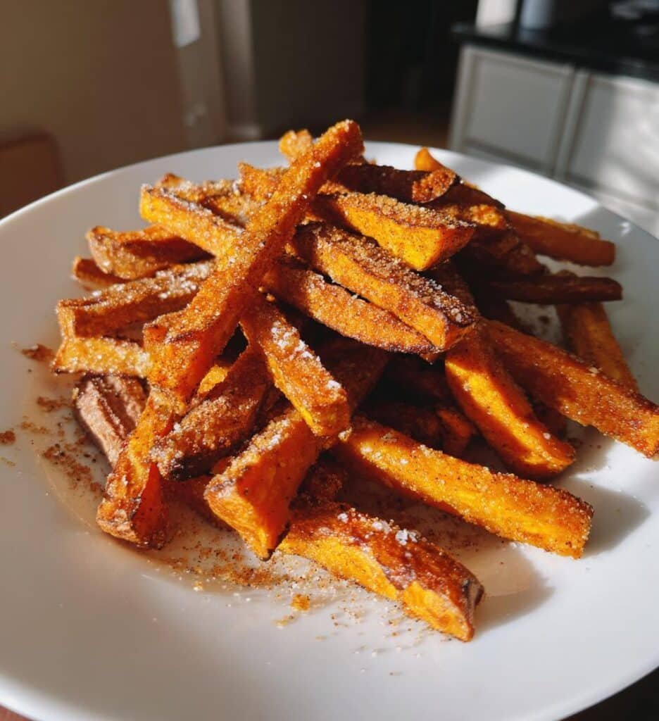 Air Fryer Sweet Potato Fries Cinnamon Sugar