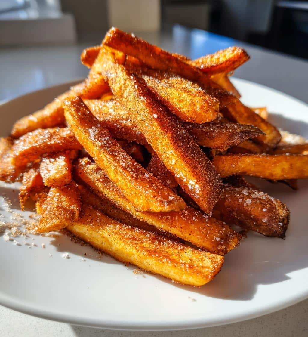 Air Fryer Sweet Potato Fries Cinnamon Sugar