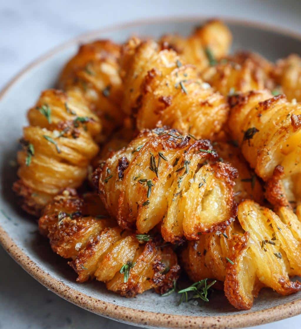 Air Fryer Tornado Potatoes with Garlic & Herbs - detail 1