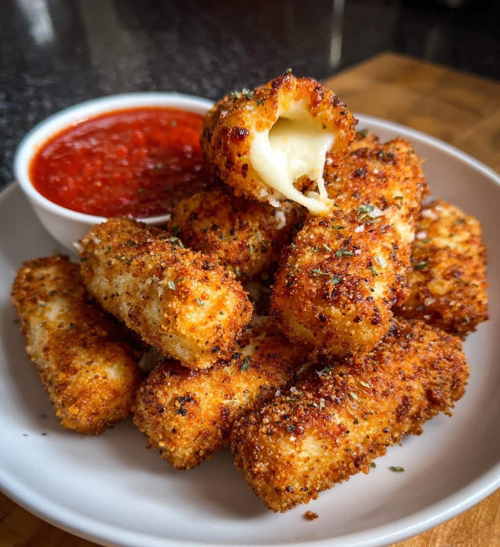 Air Fryer Vegan Mozzarella Sticks - detail 1