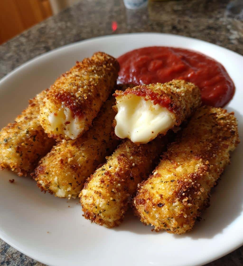 Air Fryer Vegan Mozzarella Sticks