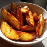 Air Fryer Wedges with Hot Honey Drizzle