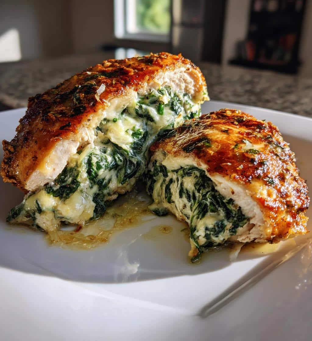 Air fryer Best Spinach Stuffed Chicken Breasts - detail 1