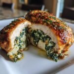 Air fryer Best Spinach Stuffed Chicken Breasts