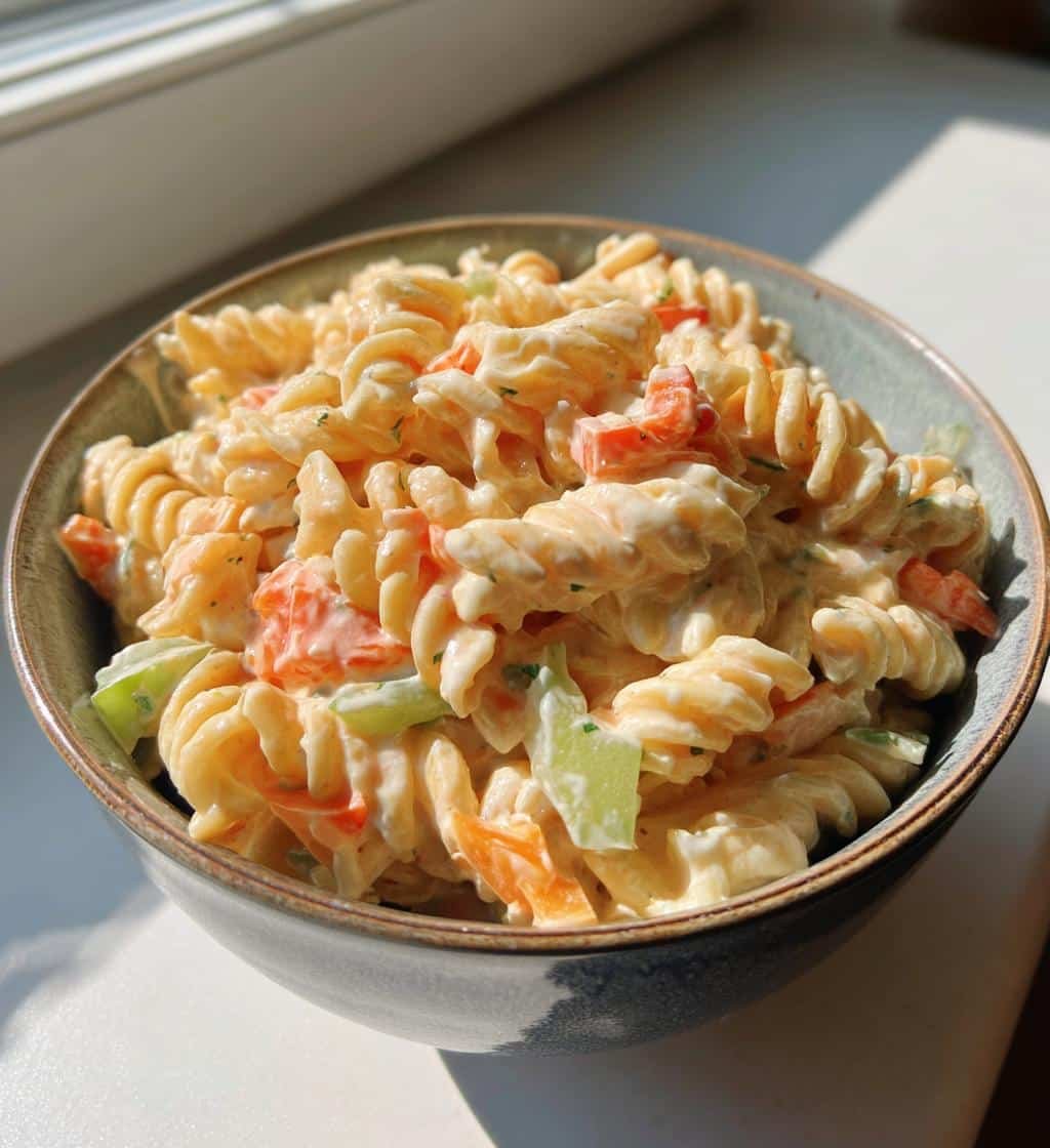 Air fryer Creamy Pasta Salad