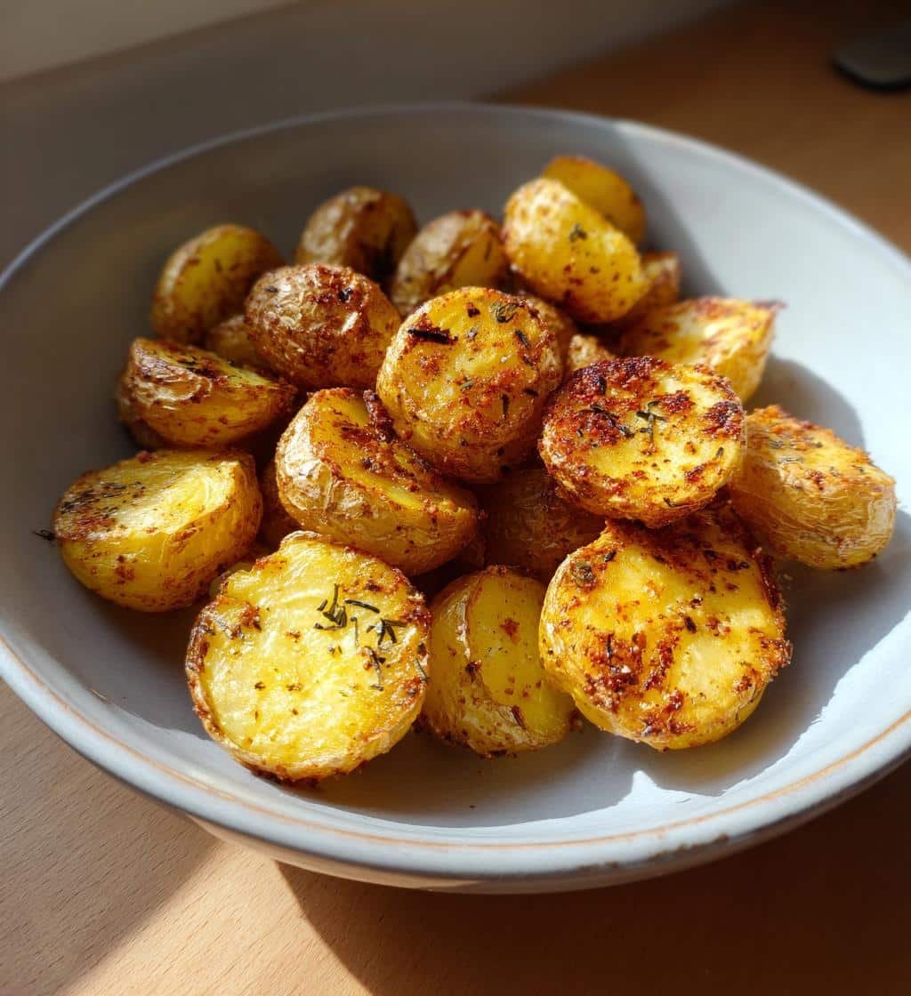 Air fryer Crispy Roasted Baby Potatoes