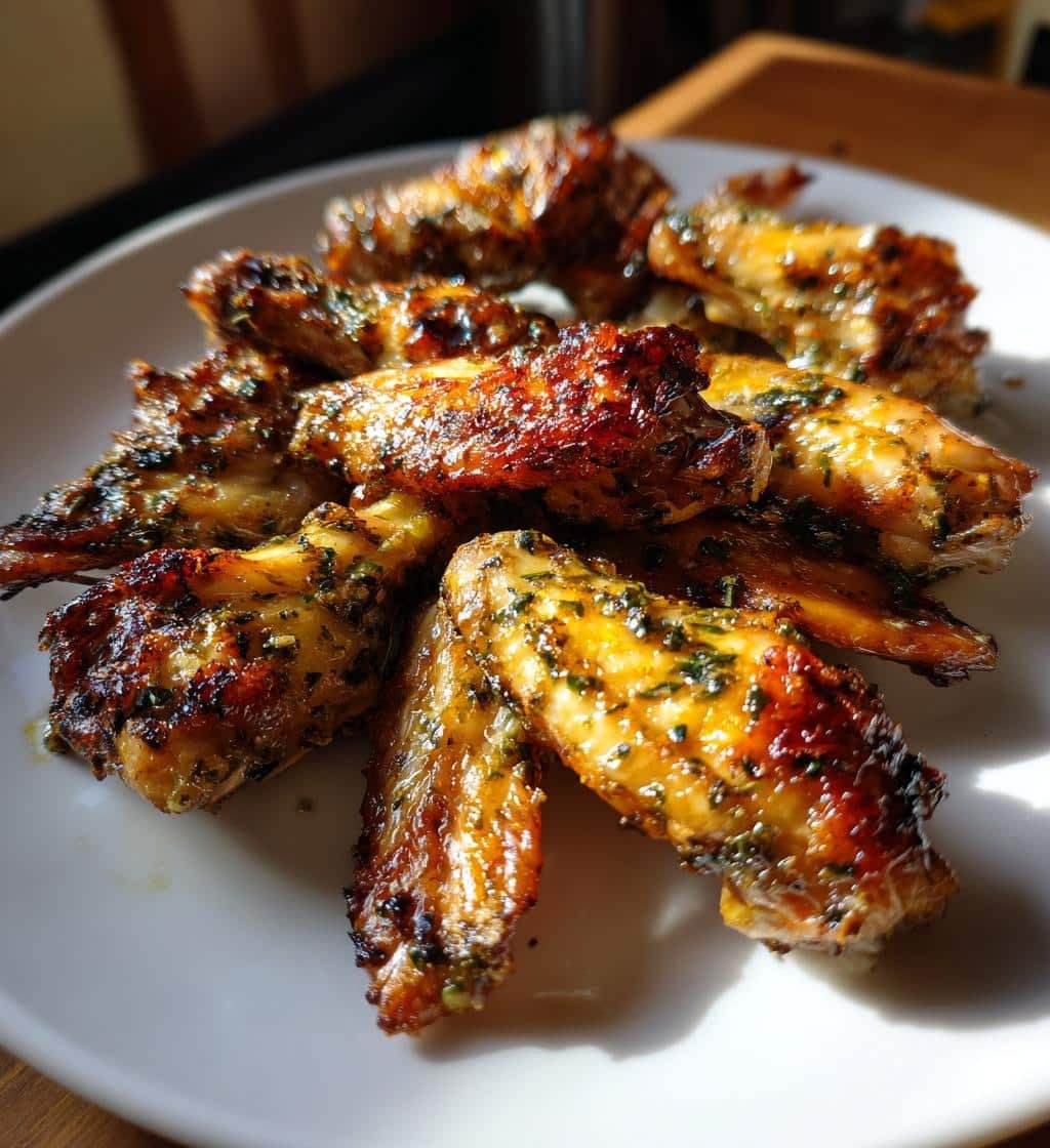 Air fryer Delicioius Crispy Garlic & Herb de Provence Wings