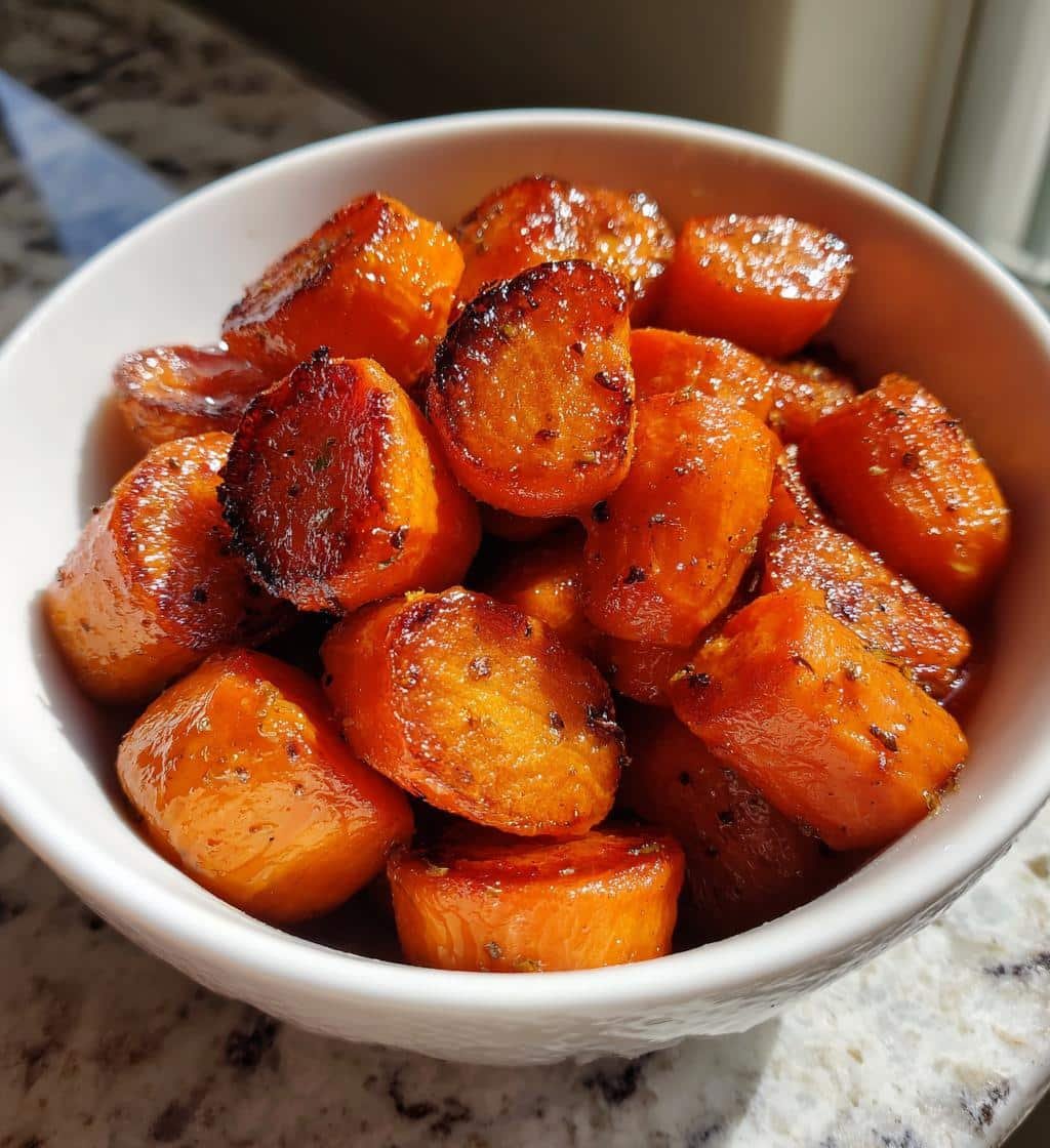 Air fryer Delicious Brown Sugar Glazed Carrots
