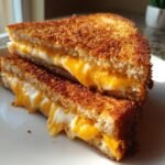 Air fryer Extra Crispy Grilled Cheese Sandwich