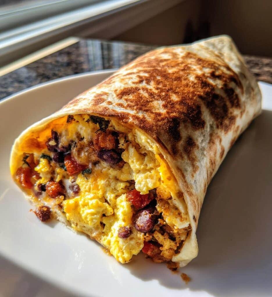 Air fryer Freezer-Prep Tortilla Burritos (Breakfast)