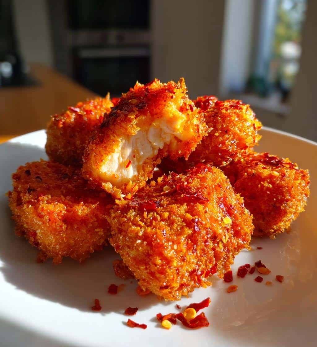 Air fryer Gochugaru (Korean Red Chili) Fermented Nuggets