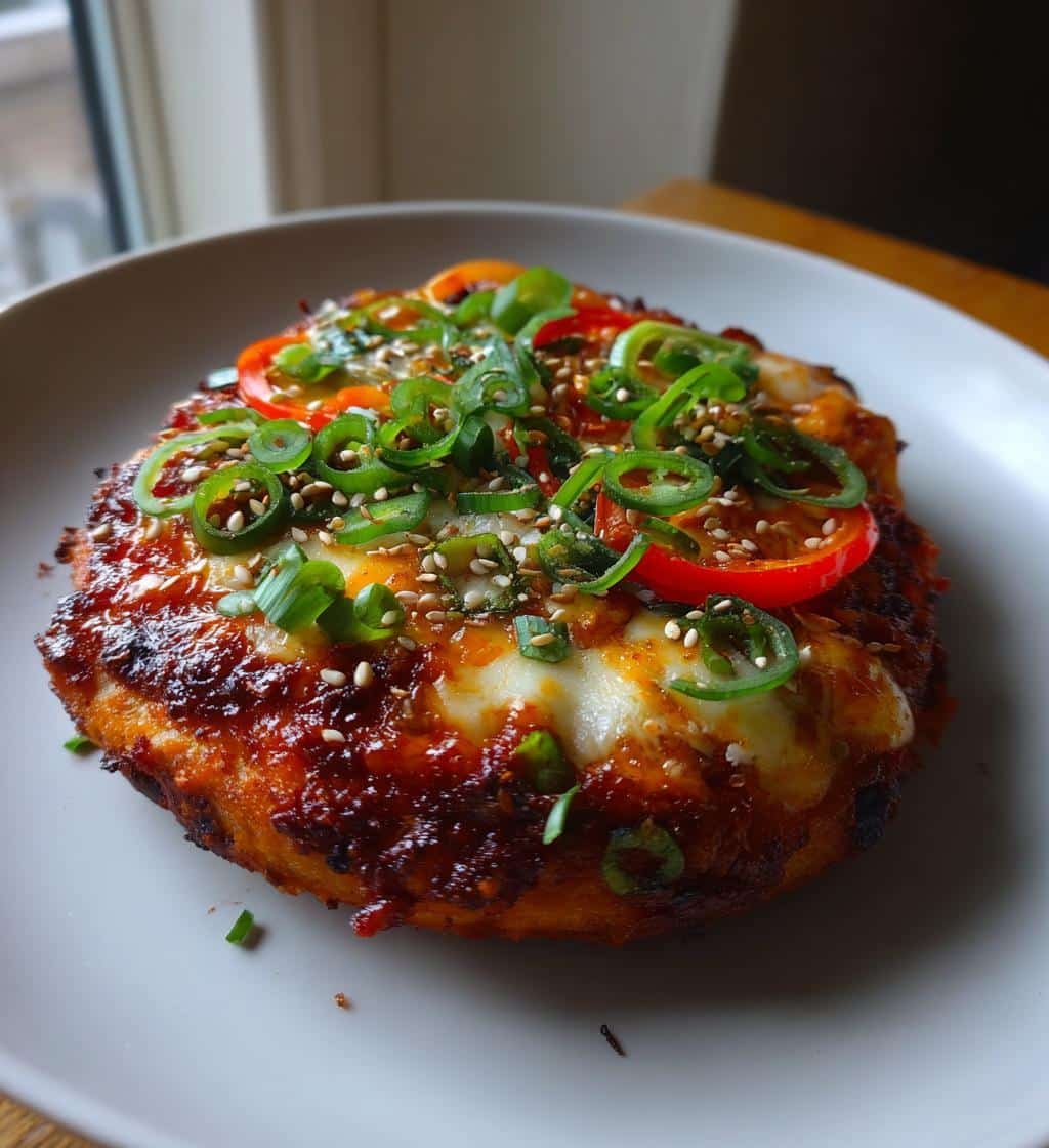 Air fryer Gochujang (Korean Red Chili) Base Pizza - detail 1
