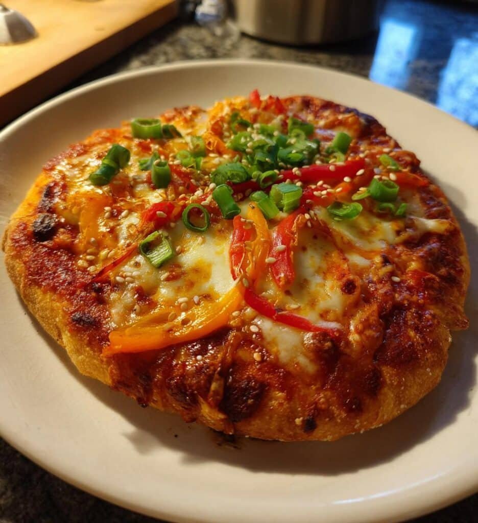 Air fryer Gochujang (Korean Red Chili) Base Pizza