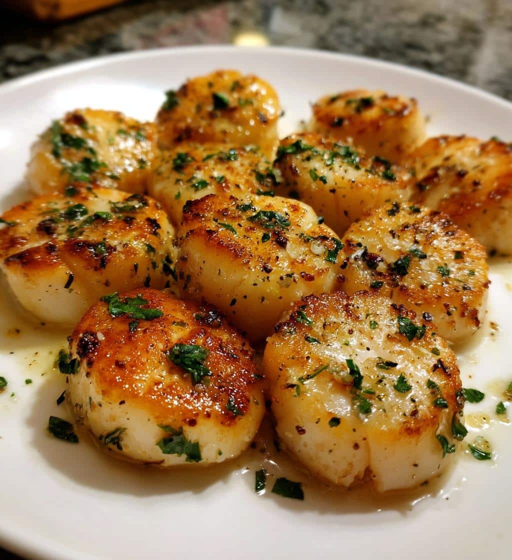 Air fryer Quick Lemon Butter Scallops - detail 1