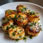 Air fryer Quick Lemon Butter Scallops