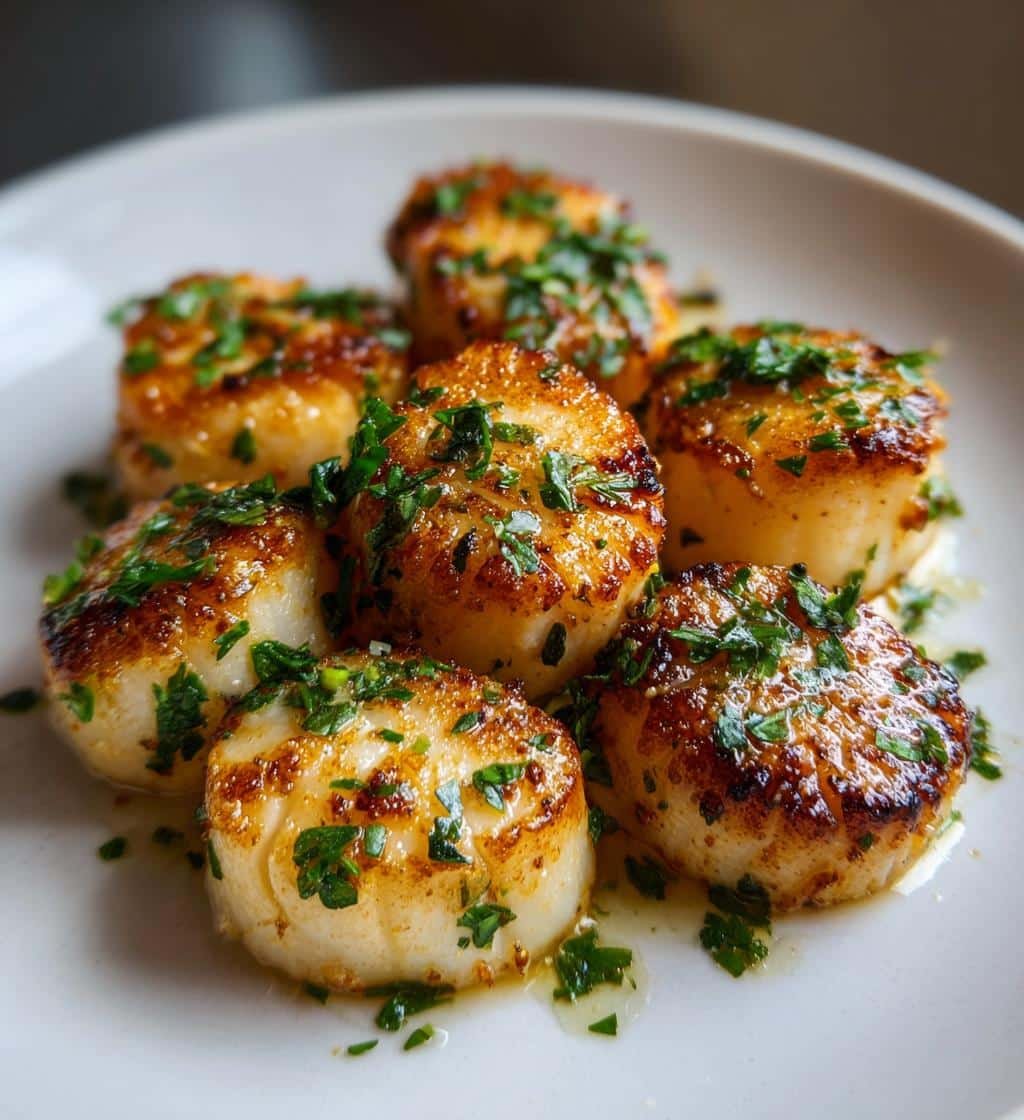 Air fryer Quick Lemon Butter Scallops