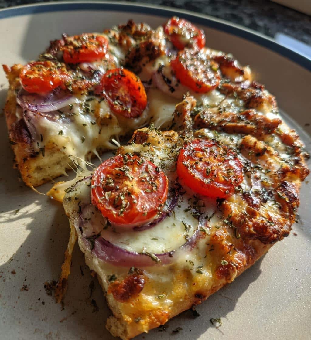 Air fryer Souvlaki Chicken Pizza - detail 1