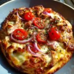 Air fryer Souvlaki Chicken Pizza