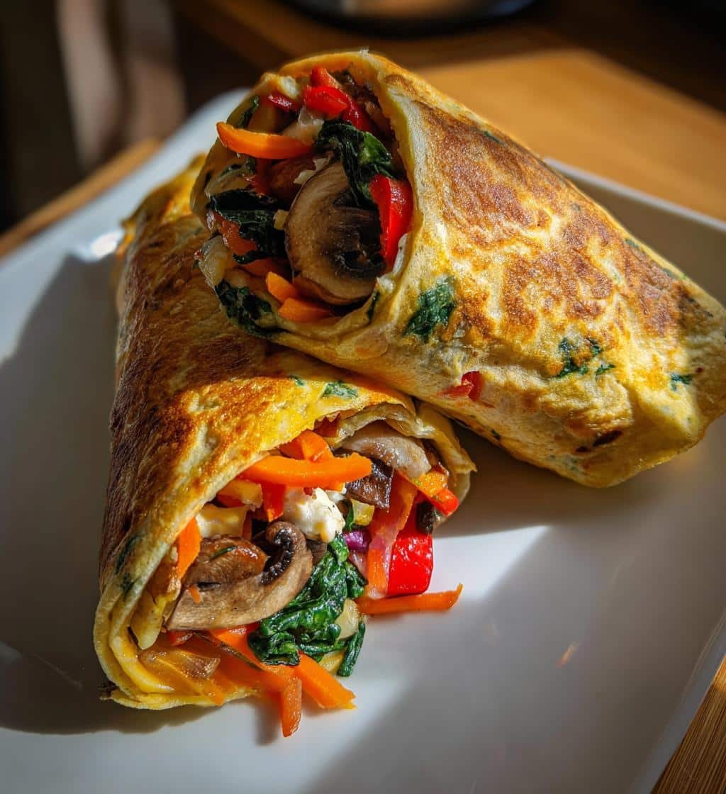 Air fryer Spinach Tortilla Wraps (Veggie-Loaded) - detail 1