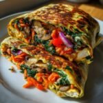 Air fryer Spinach Tortilla Wraps (Veggie-Loaded)