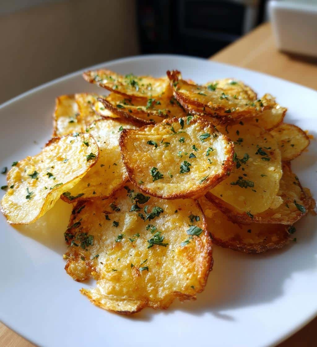 Air fryer Truffle Garlic Butter Chips