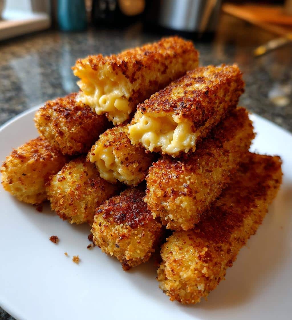 Air fryer Vegan Mac-and-Cheese Sticks