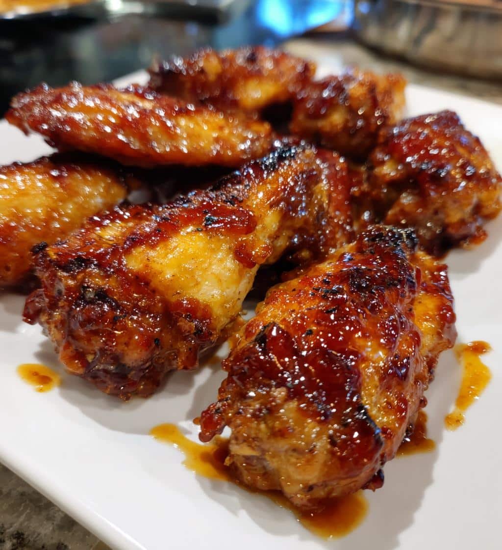 BBQ Honey Bourbon Air Fryer Wings - detail 1