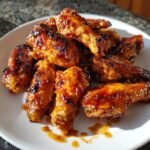 BBQ Honey Bourbon Air Fryer Wings