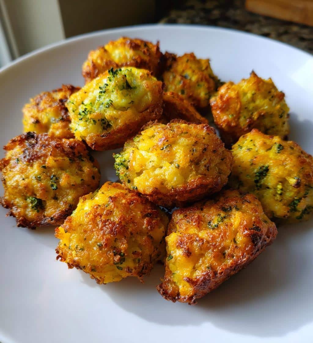 Broccoli cheddar bite tots (air fryer)