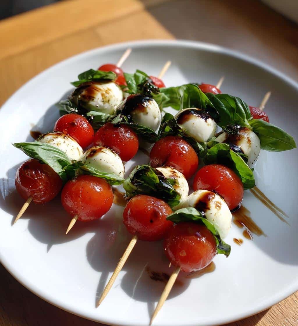 Caprese skewer bites (air fryer)