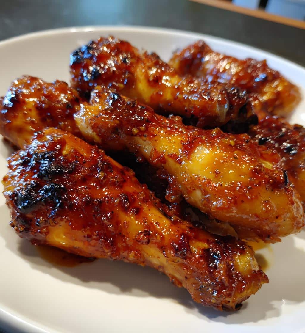 Delicious Sticky Honey Garlic Air Fryer Drumsticks