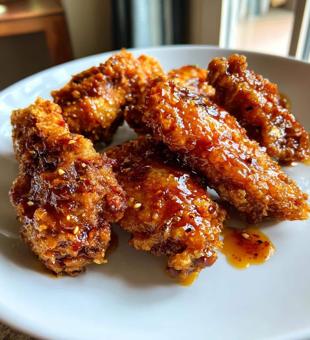 Delicious Sticky Maple Pepper Air Fryer Wings