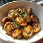 Easy Air Fryer Garlic Mushrooms