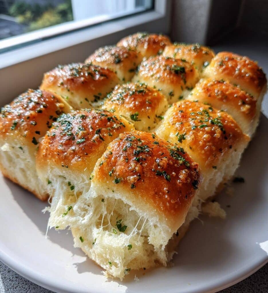 Easy Air Fryer Garlic Parmesan Rolls