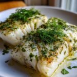 Garlic Herb Butter Air Fryer Cod for Two