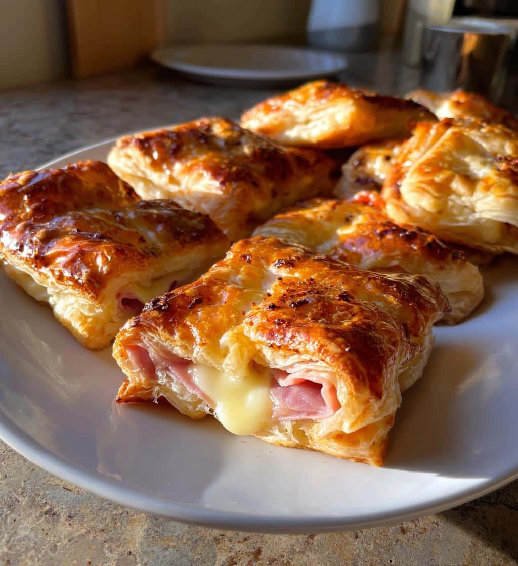 20-Minute Ham & Brie Pastry Bites - Irresistible Air Fryer Magic 4 Ham & brie pastry bites (air fryer) - detail 1