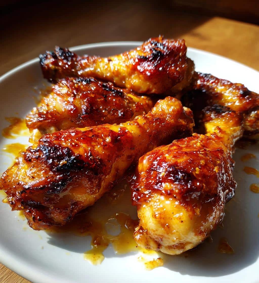 Homemade Honey Garlic Air Fryer Drumsticks