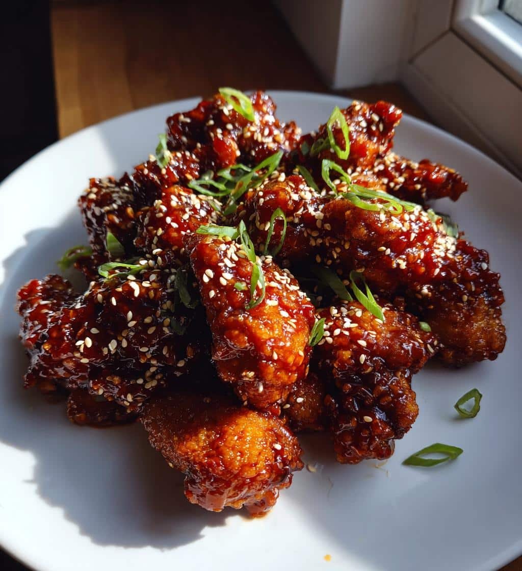 Korean Gochujang Honey Air Fryer Wings