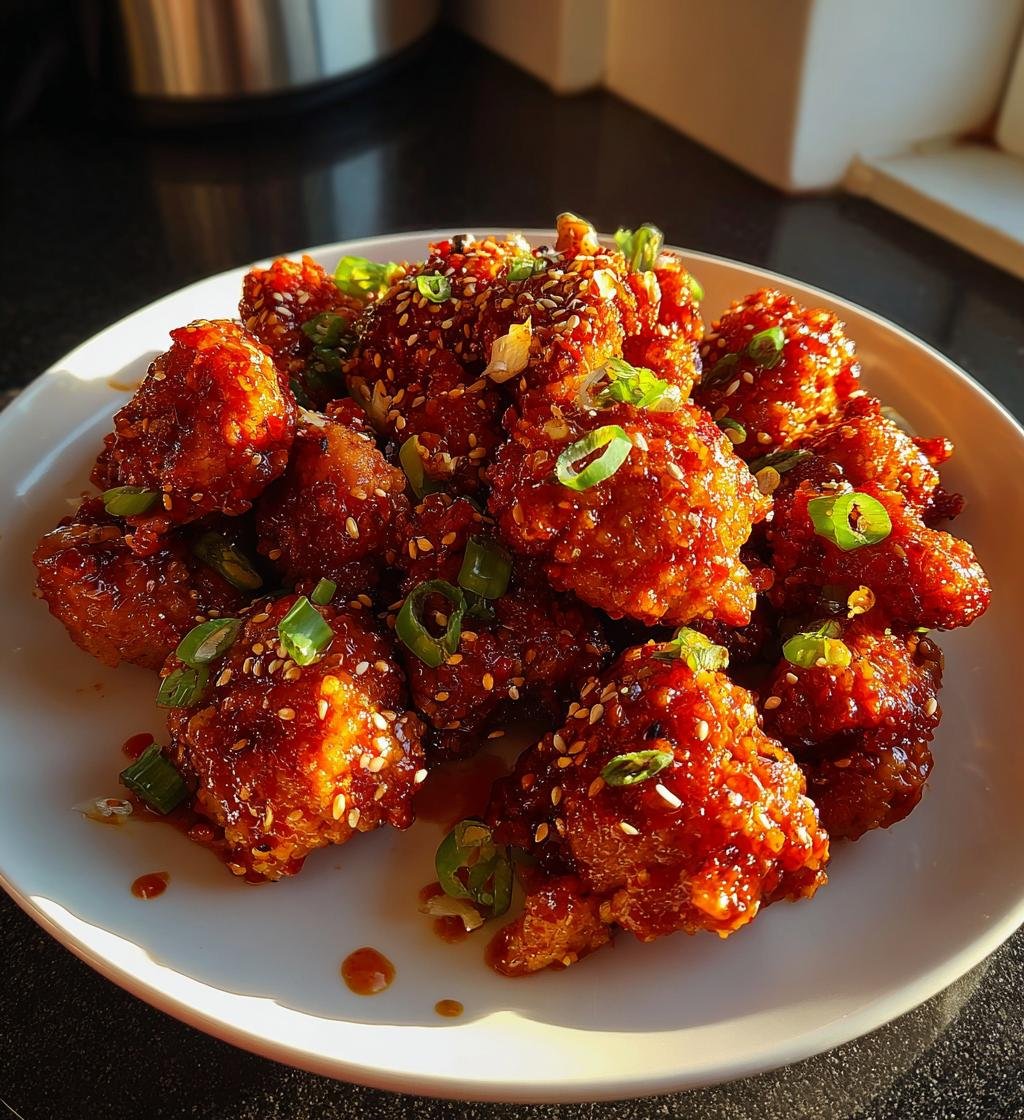 Korean gochujang chicken bites (air fryer)