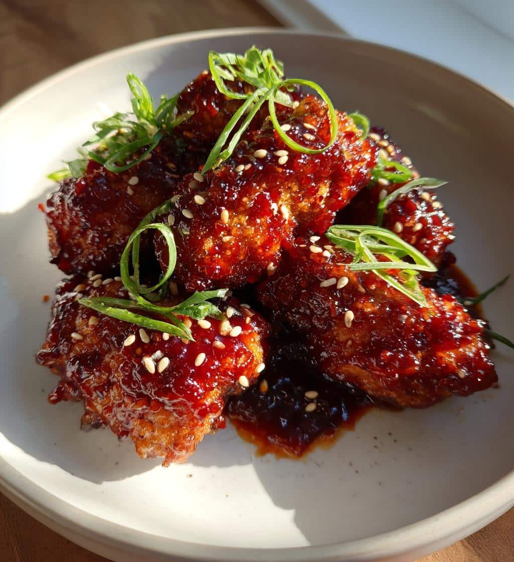 Korean gochujang chicken bites (air fryer)