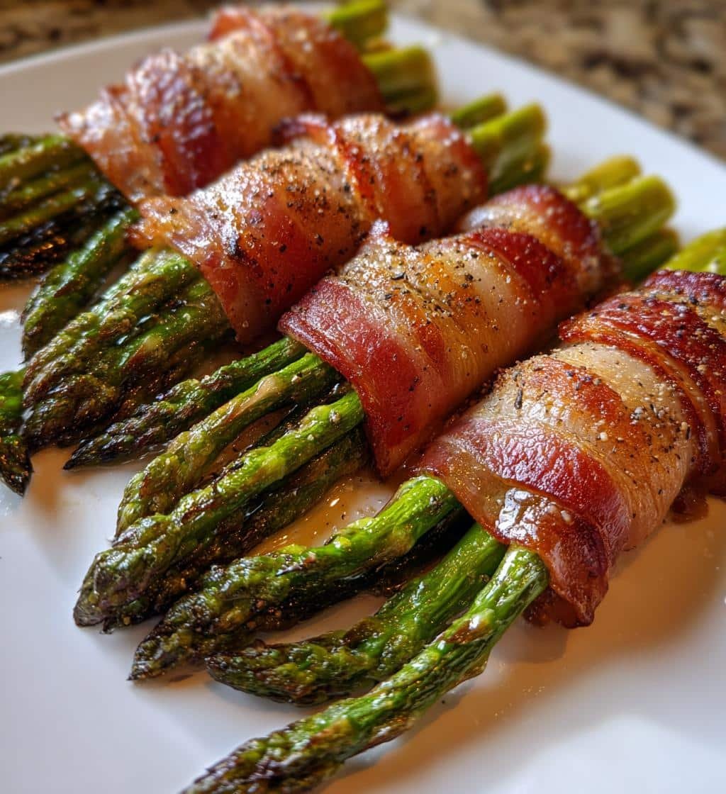 Prosciutto-wrapped asparagus air fryer bites
