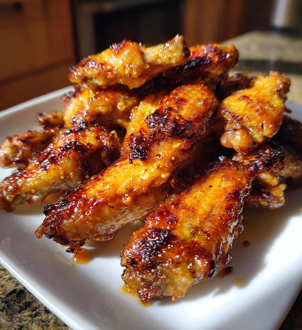 Quick Crispy Honey Mustard Air Fryer Wings - detail 1